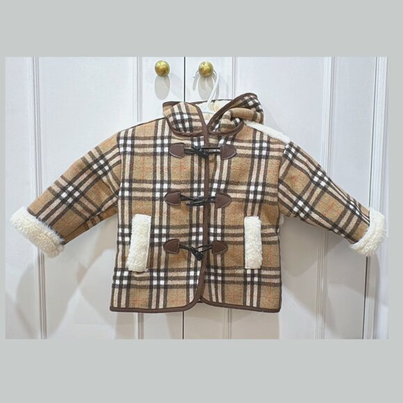 Classic plaid thick coat 3-5T - Picture 1 of 3